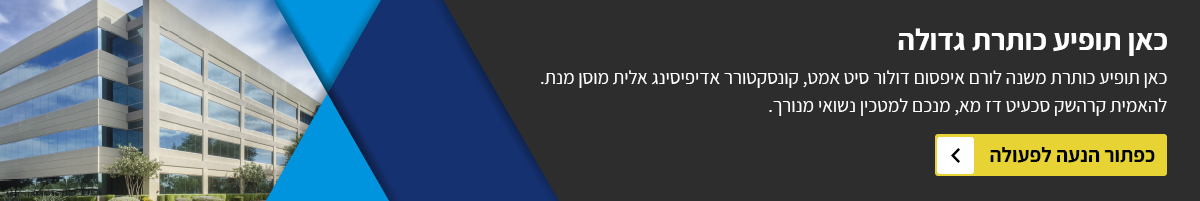 בניית אתרים לחברת נדל"ן